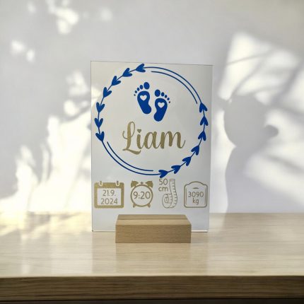Personalizirana tablica z rojstnimi podatki
